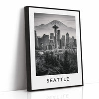 Space Needle, Mountain Backdrop