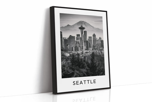 Space Needle, Mountain Backdrop