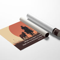 Faith Rides The Crimson Horizon