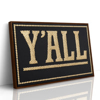 Y’ALL Western Beaded Sign