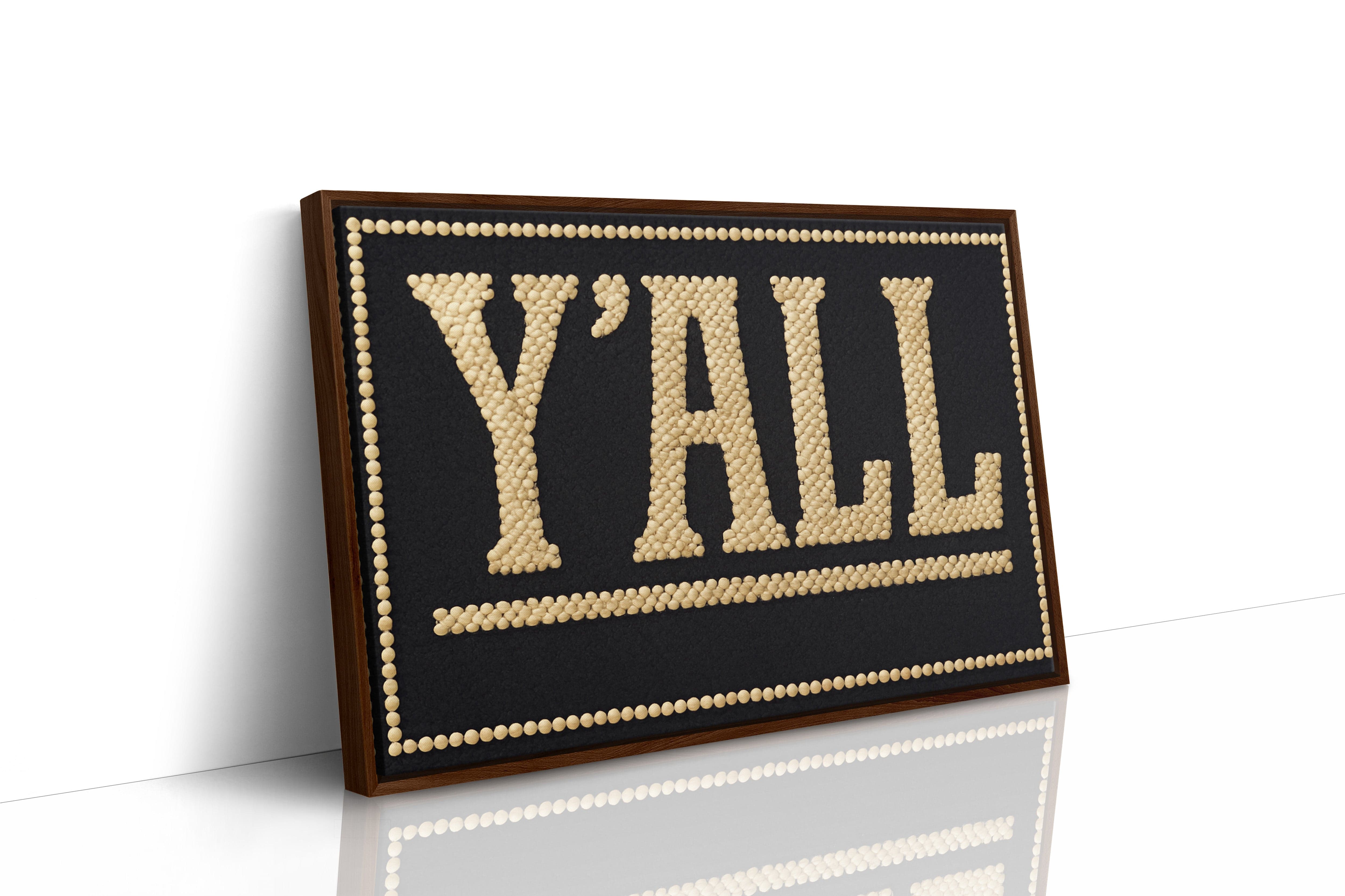 Y’ALL Western Beaded Sign