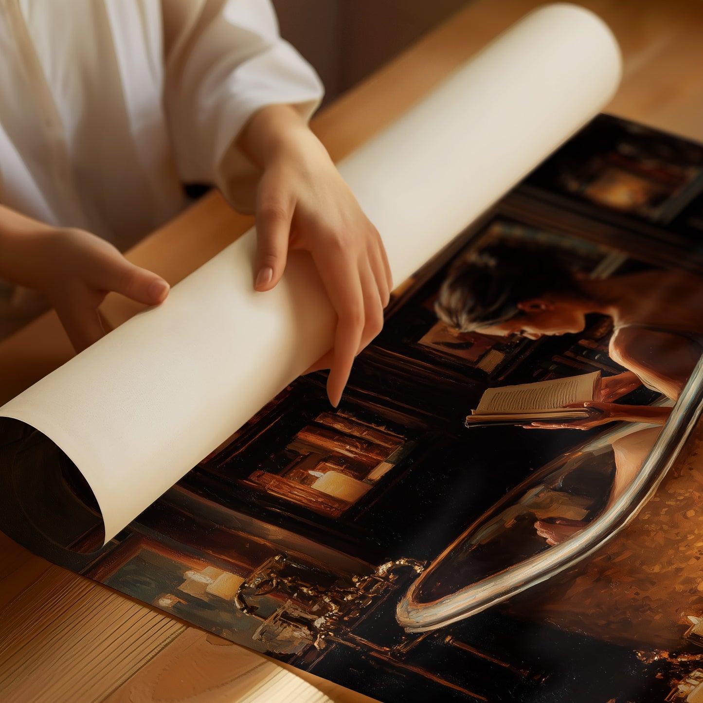 Candlelit Chapters Between Copper Walls