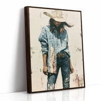 Denim, Dust, and a Wide Brim