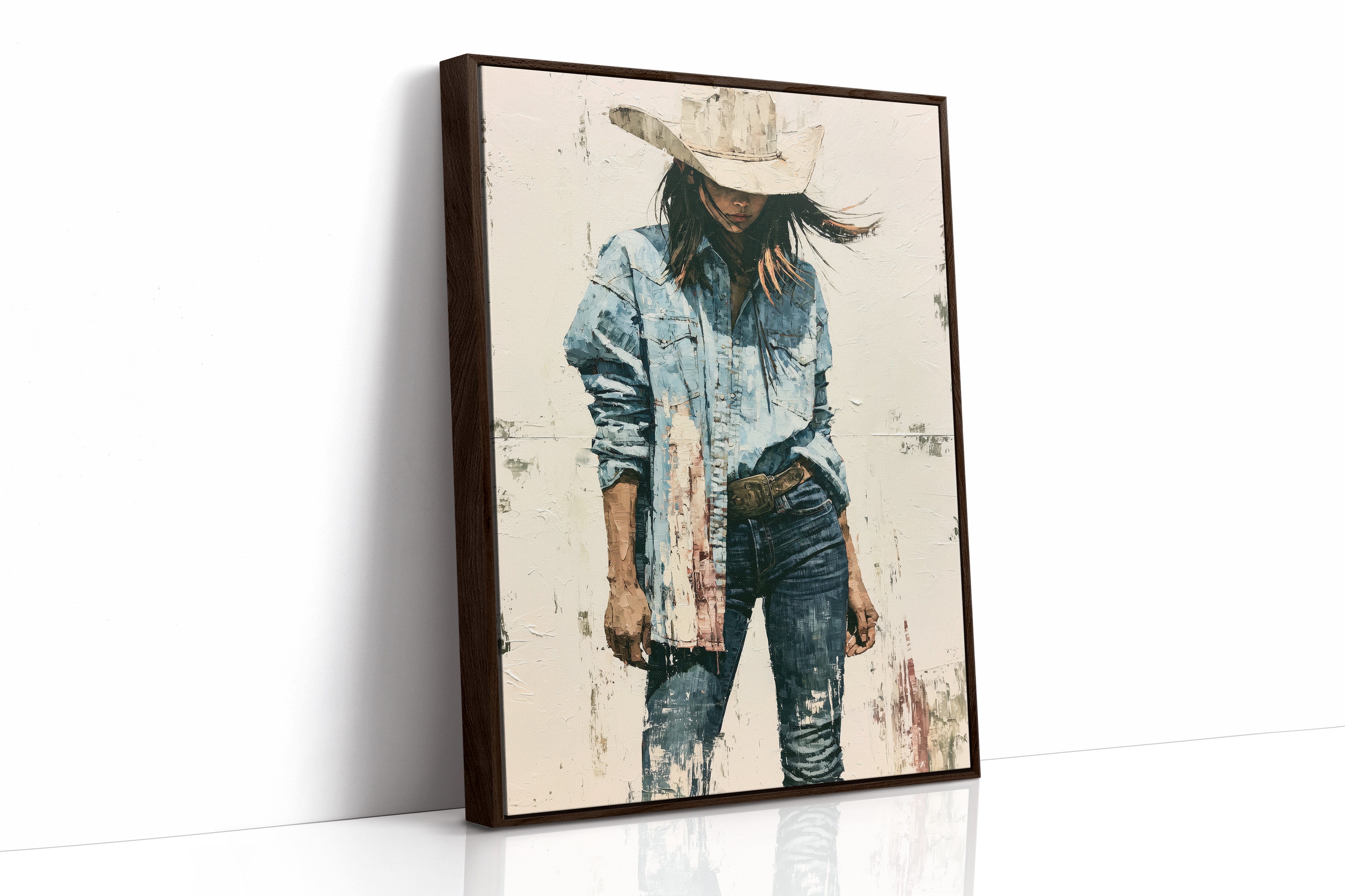Denim, Dust, and a Wide Brim