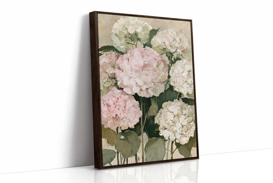 Hydrangeas in Blush and Cream