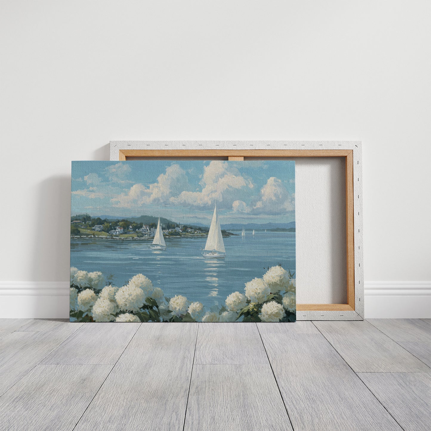 Hydrangeas Bloom By Sailing Waters