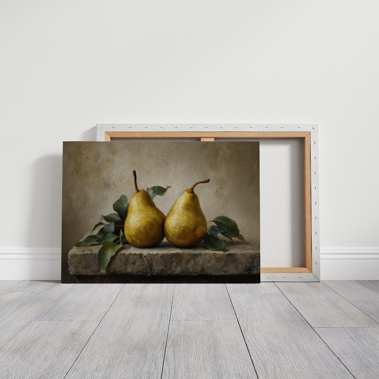 Golden Pears in Quiet Conversation