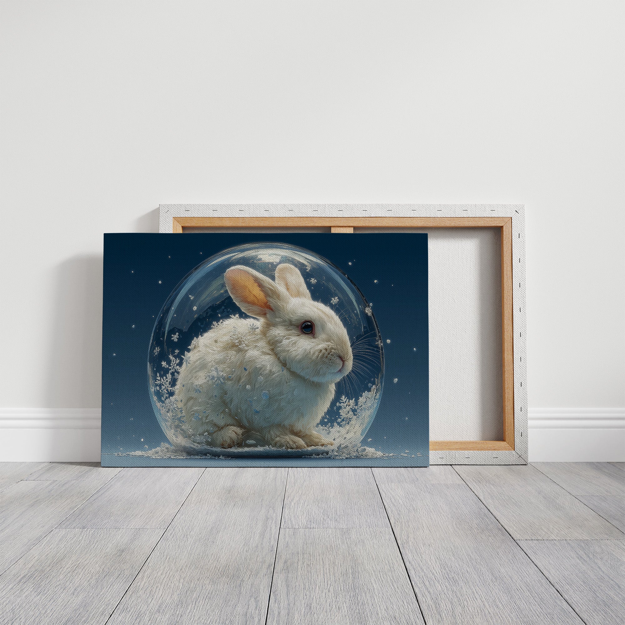 Rabbit Inside a Snow Globe