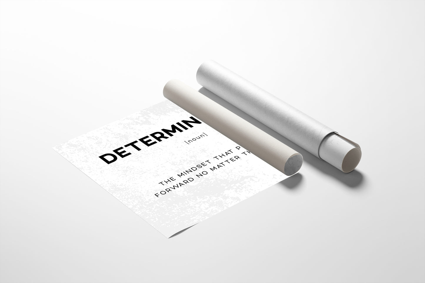 Determination Definition Canvas Art | Bold Motivational Typography Print for Home Office, Gym or Entrepreneur Décor