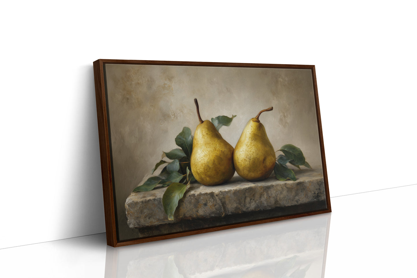 Golden Pears in Quiet Conversation