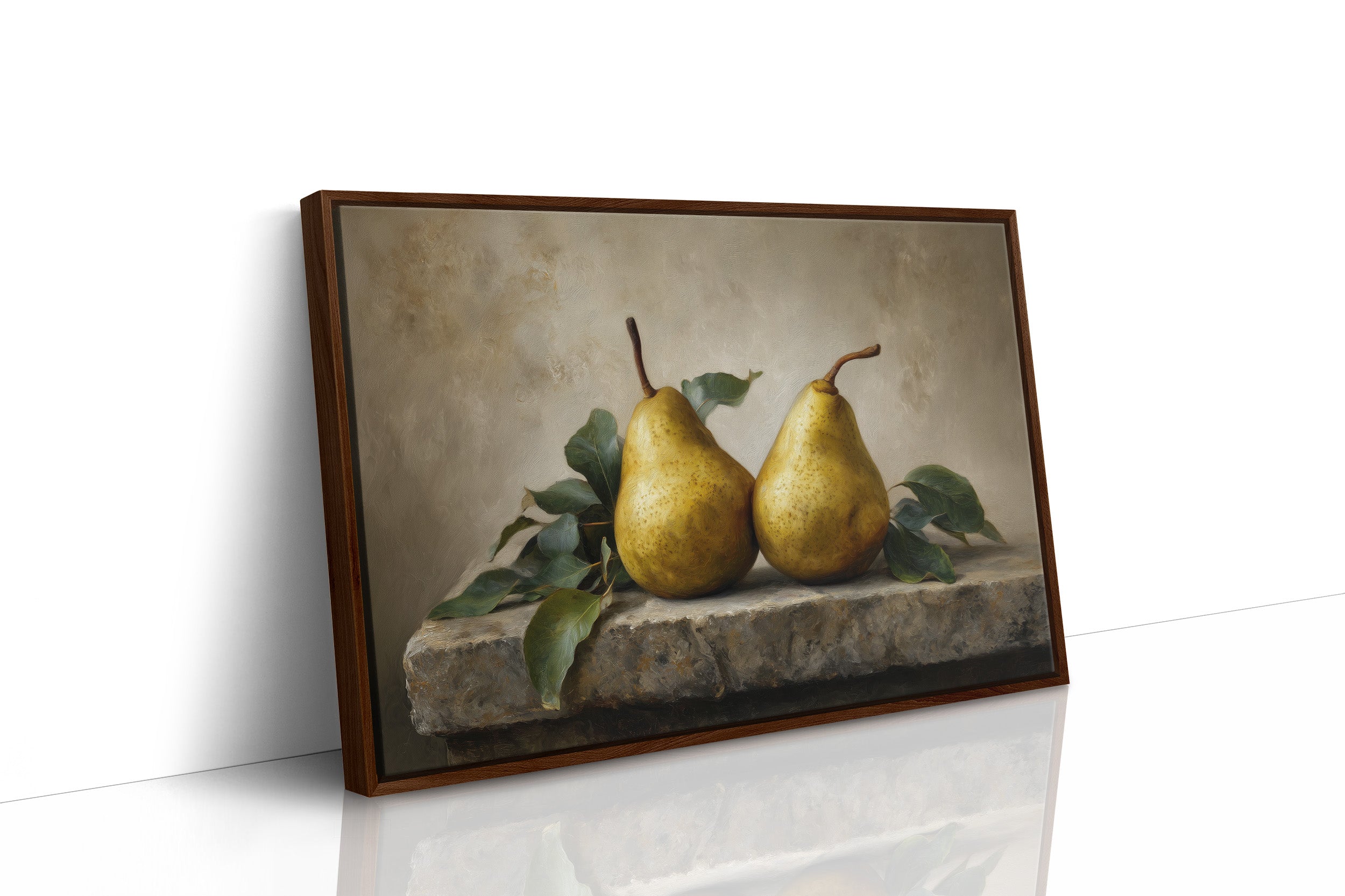 Golden Pears in Quiet Conversation
