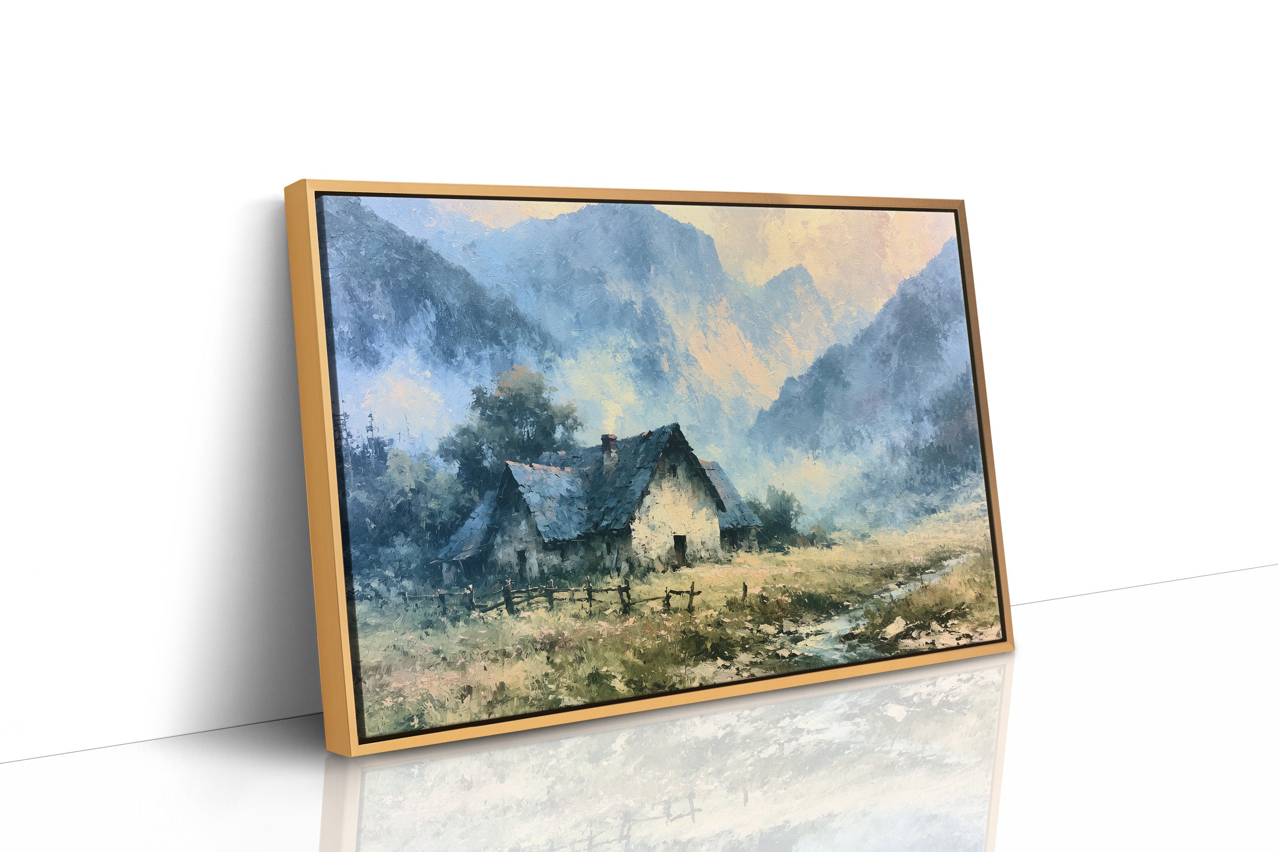 Cottage Beneath the Blue Peaks