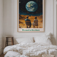 We Used to Live There – Surreal Earth from Afar, Thought-Provoking Wall Art