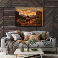 Sunset Maps The Canyon's Heart