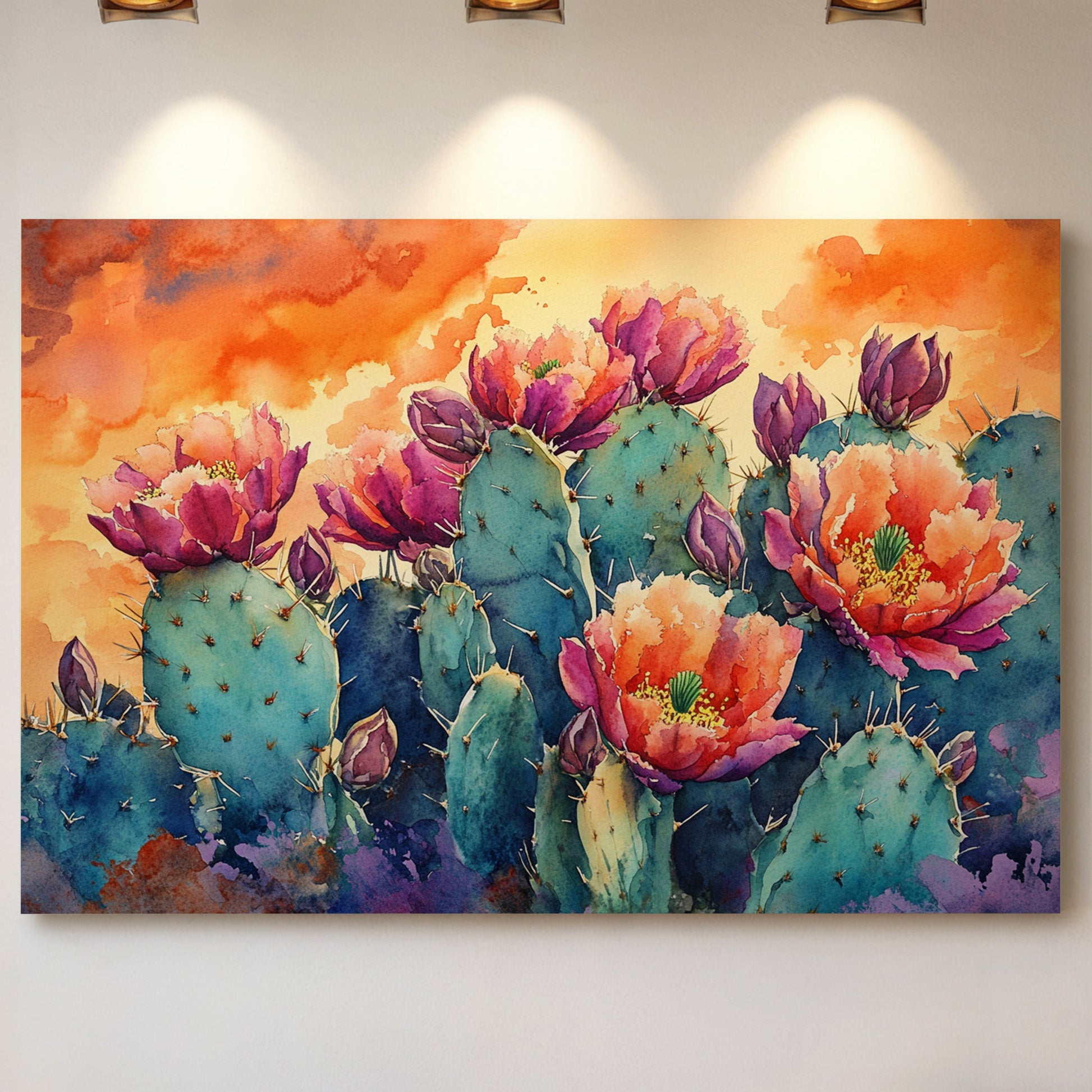 Desert Blooms Paint The Evening Sky