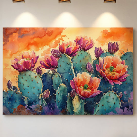 Desert Blooms Paint The Evening Sky