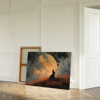Silhouette Against the Rising Moon