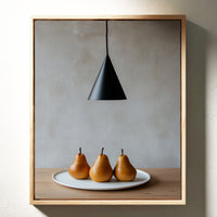 Three Pears Under Modern Light