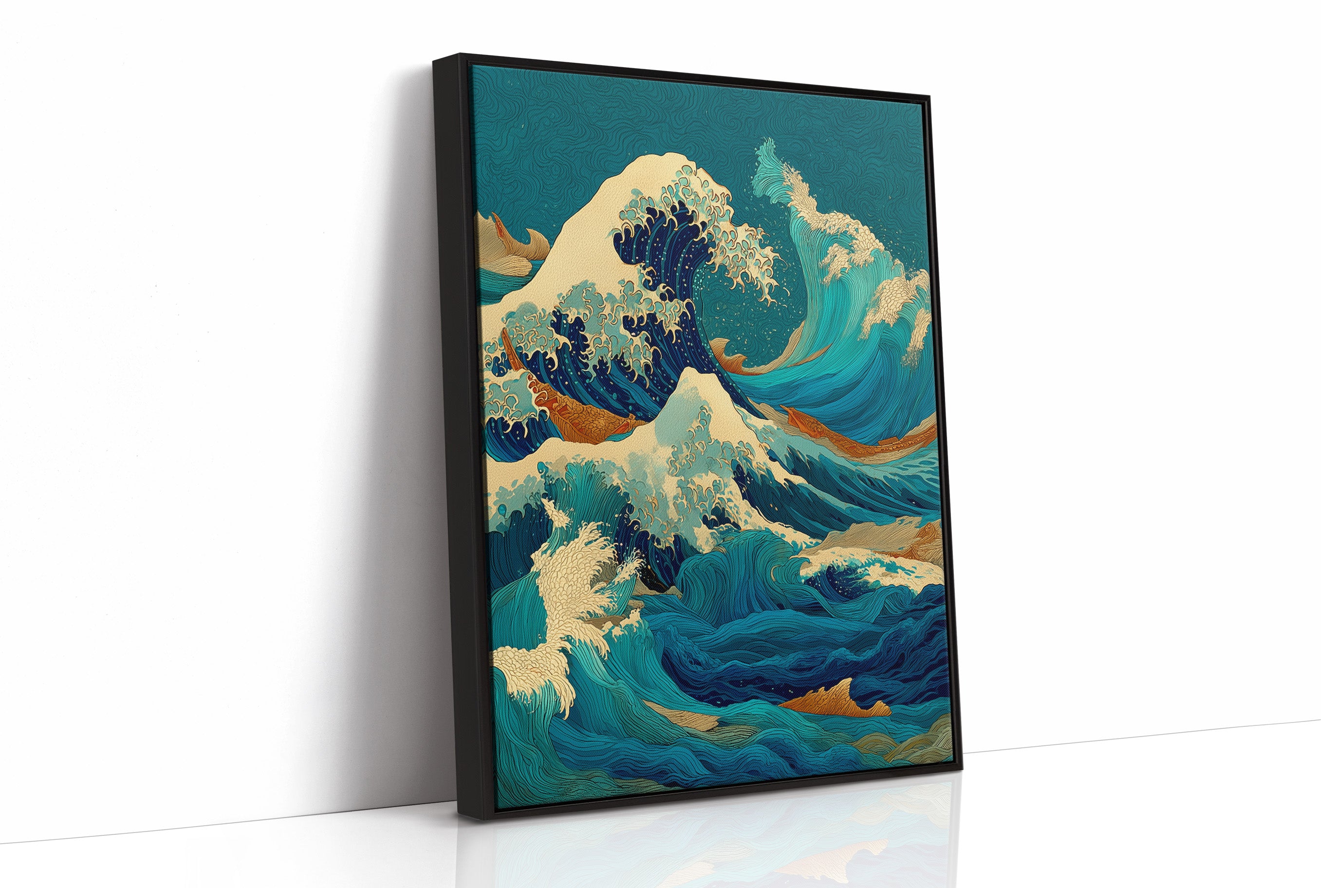 Ocean Swirls Dance With Golden Light