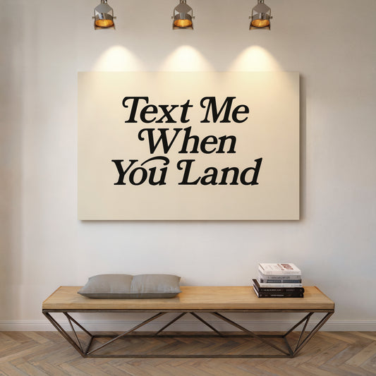 Text Me When You Land Serif Print