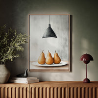 Three Pears Under Industrial Light