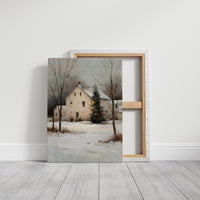 Winter's Embrace: Farmhouse Serenity