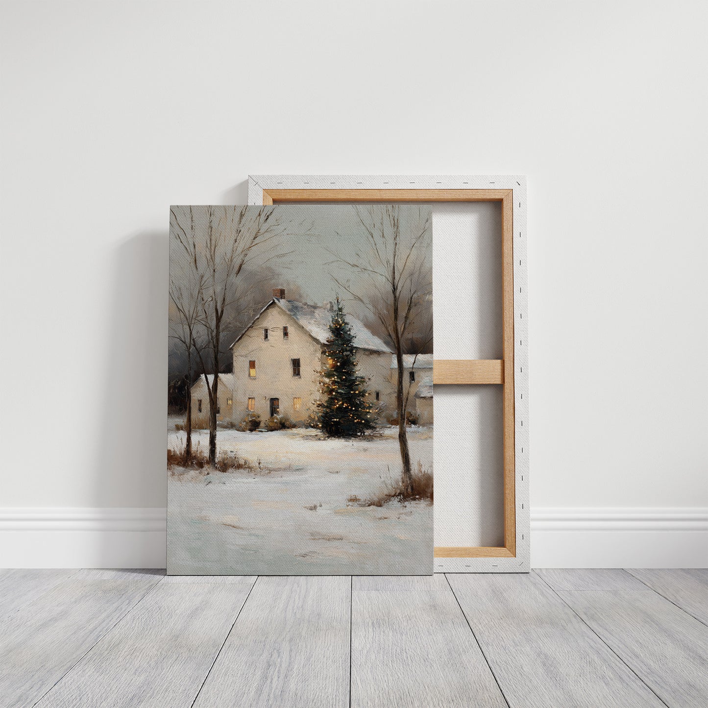 Winter's Embrace: Farmhouse Serenity