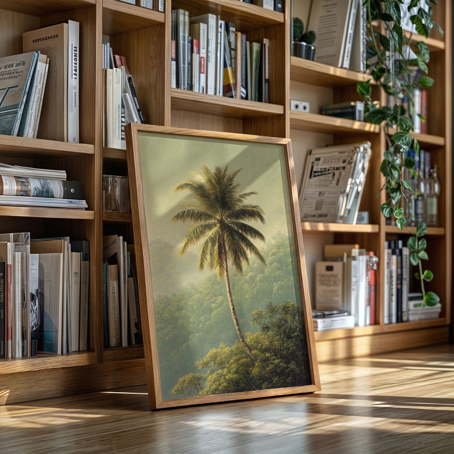A Solitary Palm's Embrace