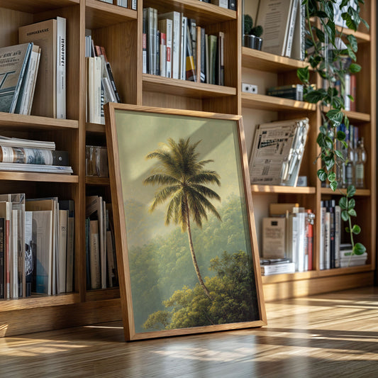 A Solitary Palm's Embrace