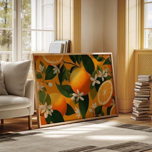 Citrus Blossoms Dance In Sunlight