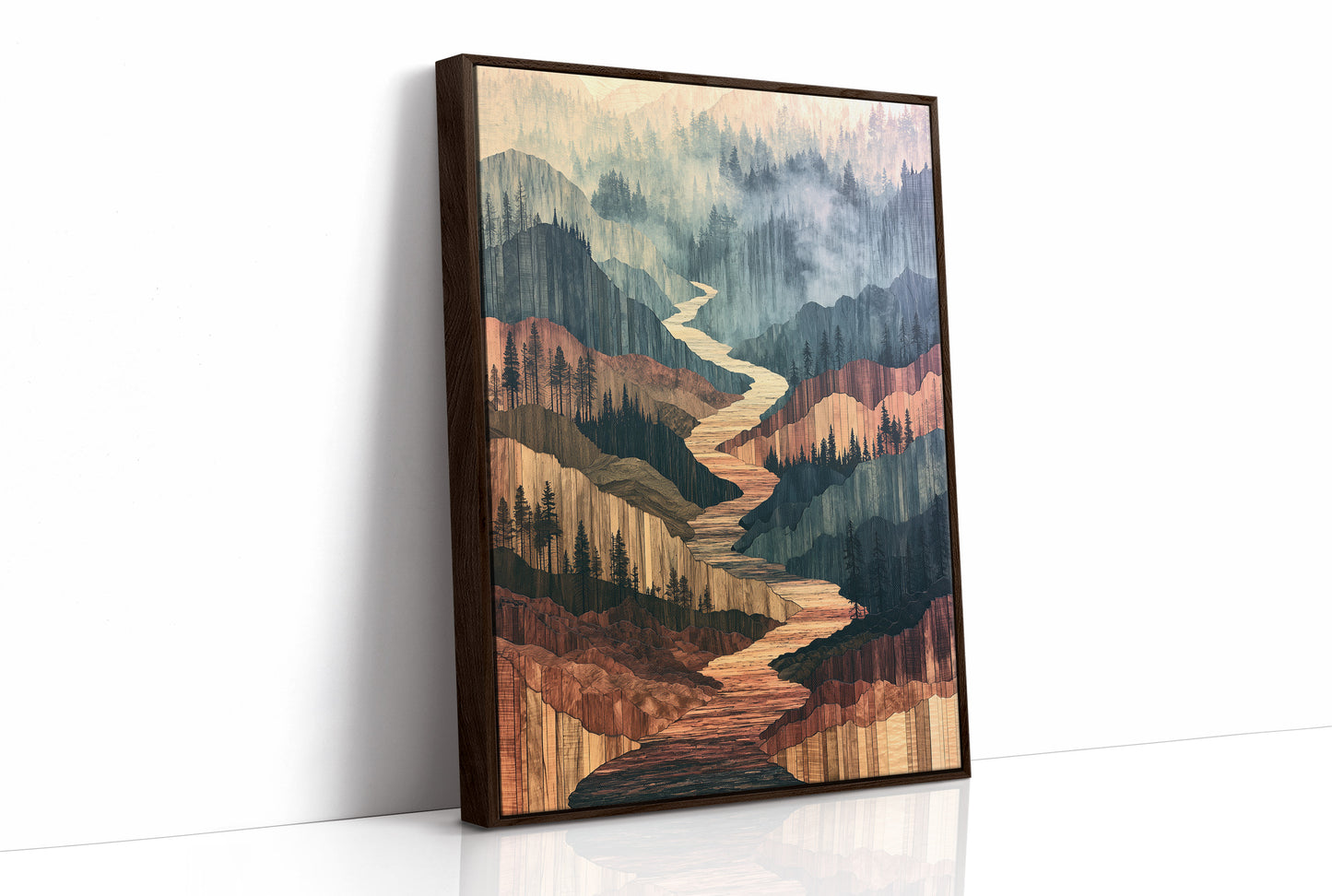 River Canyon in Marquetry