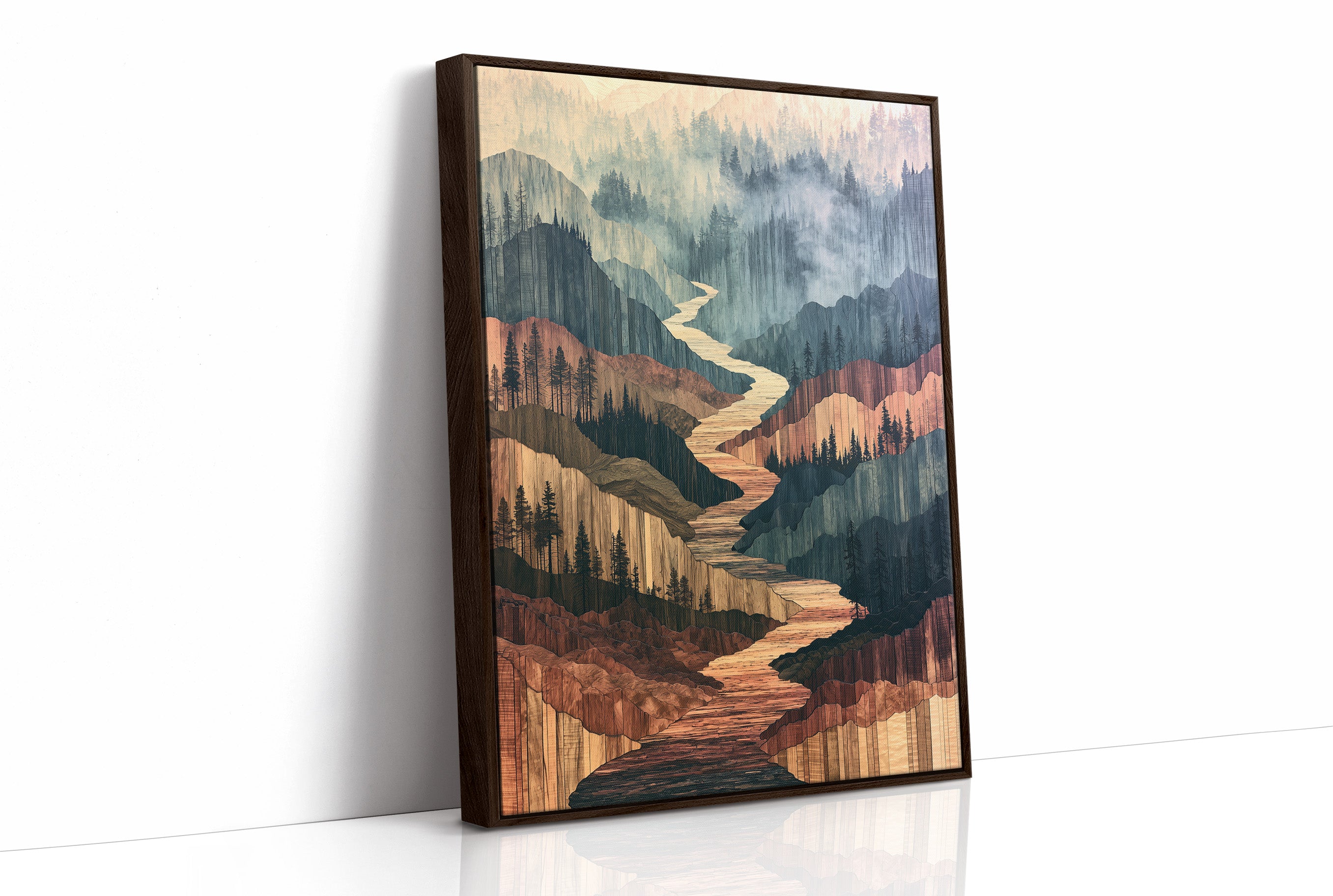 River Canyon in Marquetry