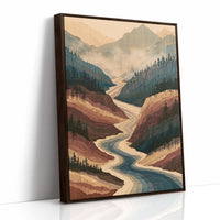 Winding River in Marquetry