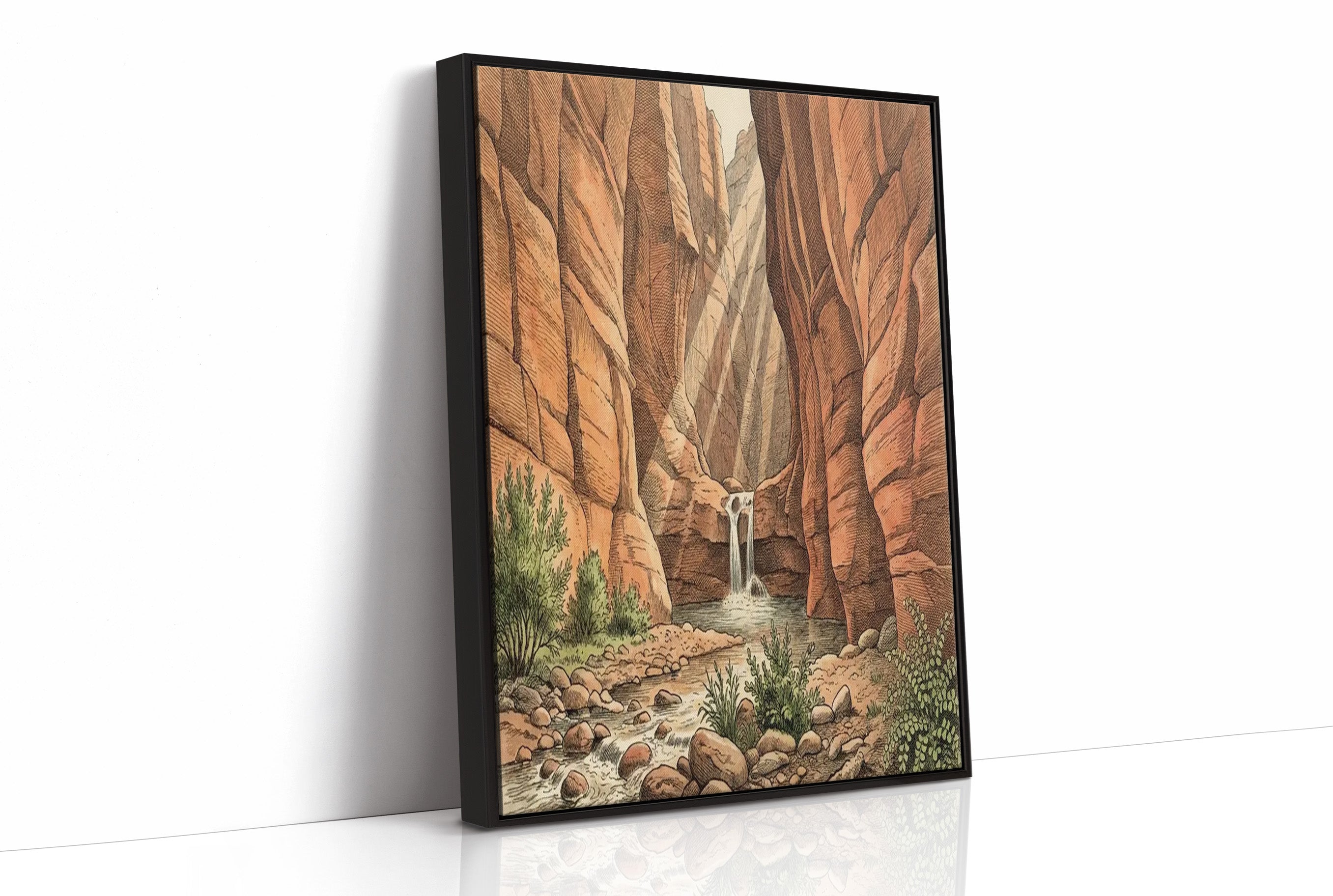 Desert Canyon Waterfall