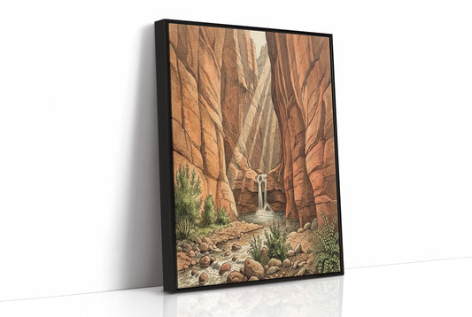 Desert Canyon Waterfall