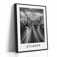 Light Trails Into Downtown