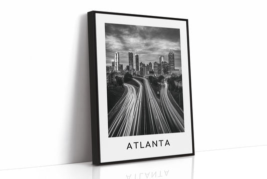 Light Trails Into Downtown