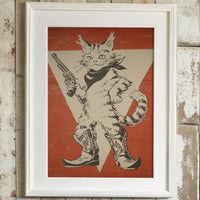 Outlaw Kitten Struts Western Tales