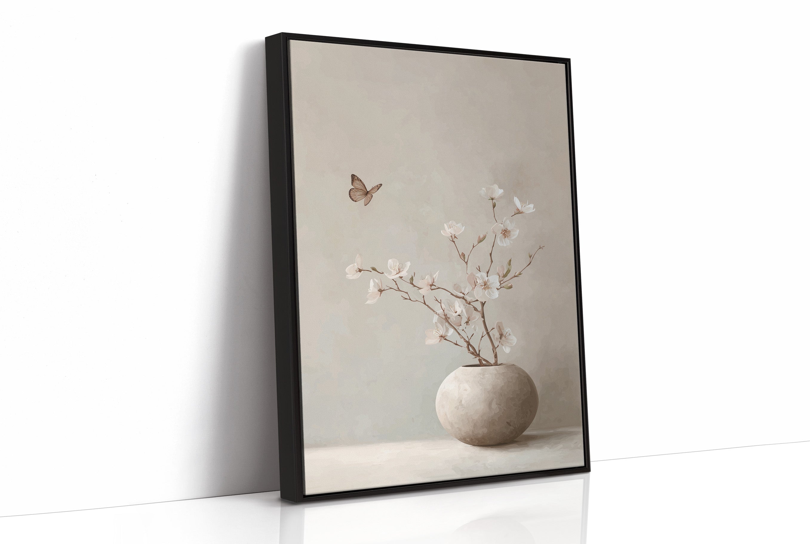 Butterfly Finds Blossoms In Stillness