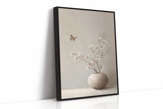 Butterfly Finds Blossoms In Stillness