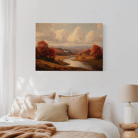 Autumn's Embrace Over Still Waters