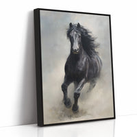 Untamed Spirit Against Dark Walls