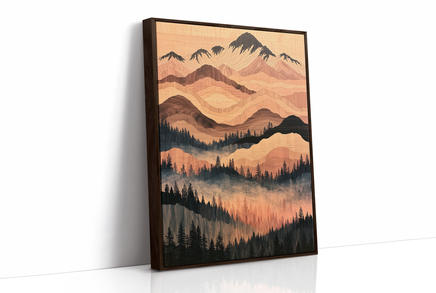 Woodgrain Peaks at Dusk