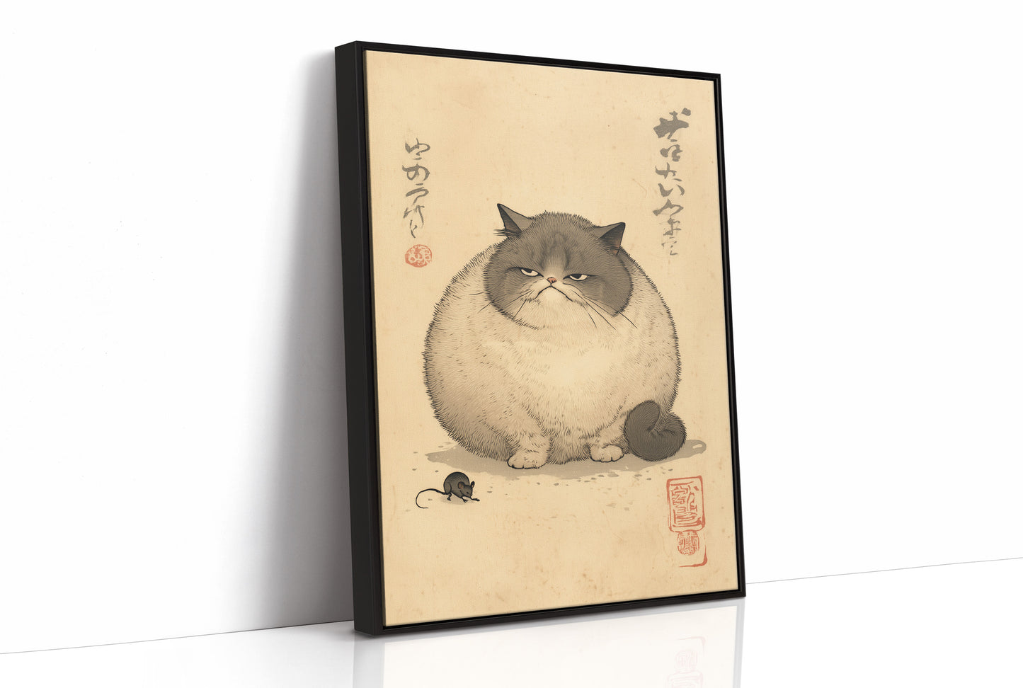 Grumpy Cat Meets Playful Mouse