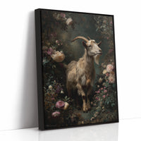 Noble Goat Among Faded Blooms