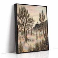 Coyote at Dawn Among the Joshua Trees