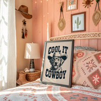 The Canine Cowboy Smiles Wide