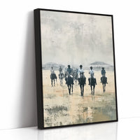 Silhouettes on the Morning Track