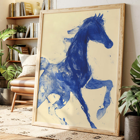 Indigo Stallion Rides The Wind