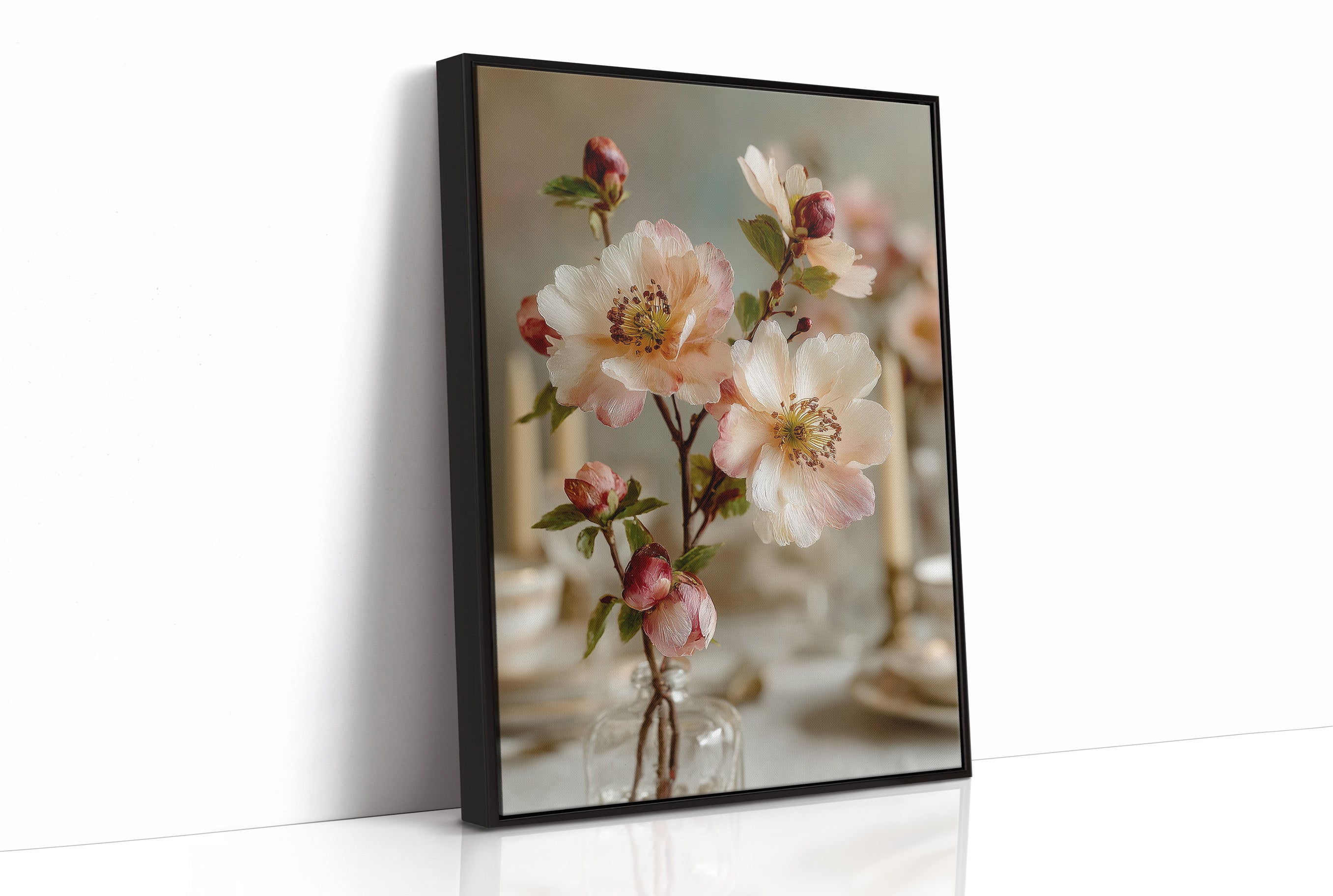 Wild Roses in Glass